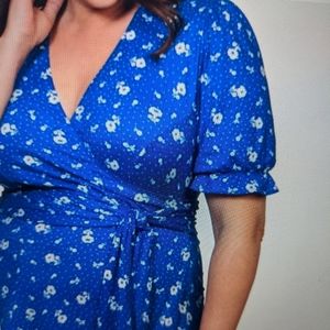 Kiyonna 1x (14-16) Tuscan wrap dress